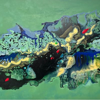 Patricia Copeland, copeland artiste, copeland, artiste peintre, artiste féminine, art contemporain, abstrait, Tableau avez du vert, artiste québécoise , collectionneur, oeuvre originale québécoise, œuvre originale, tableau , tableau grand format